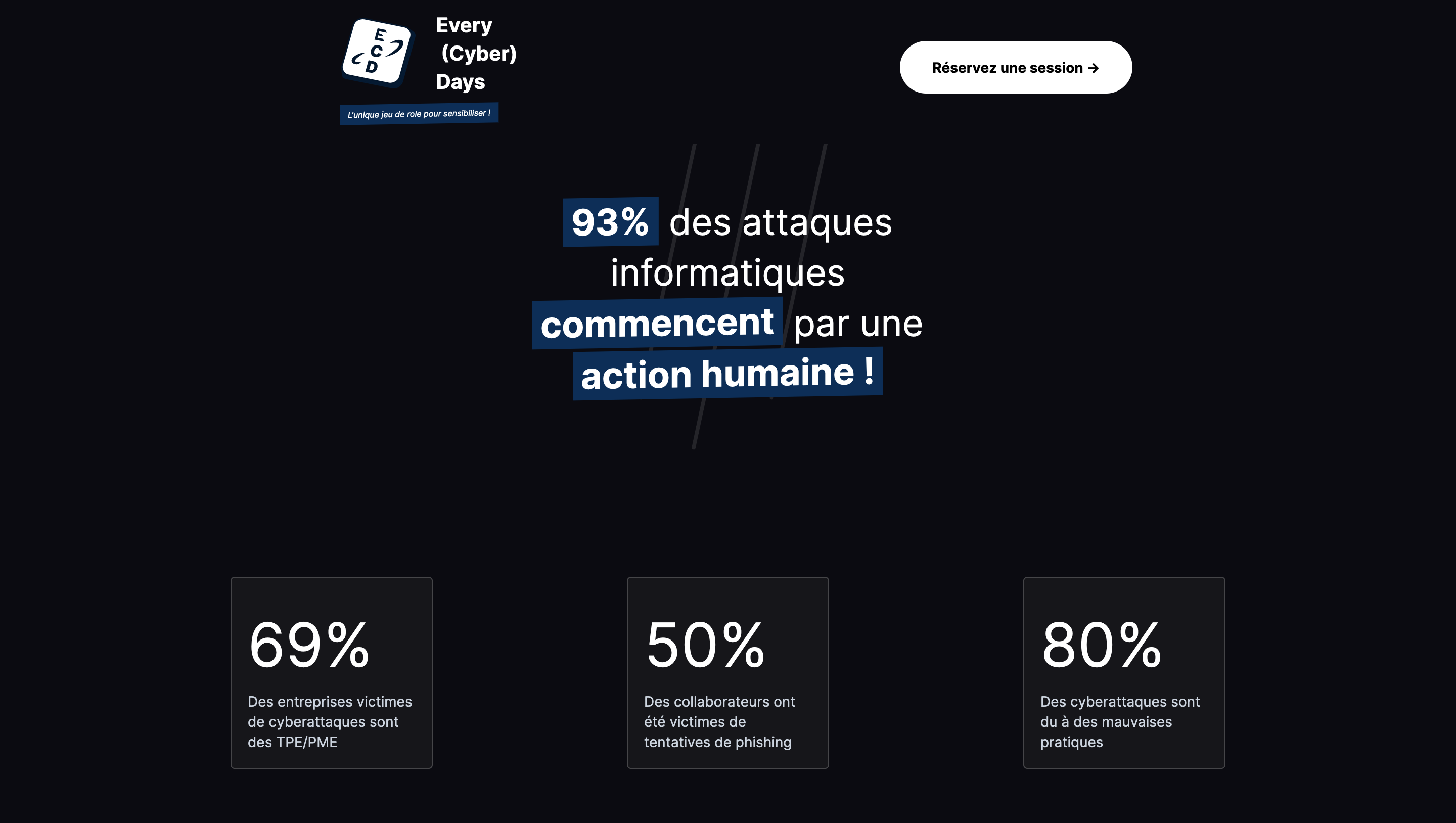 Capture d'écran du site Every (Cyber) Days